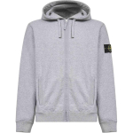 Stone Island vasaku varruka embleemiga kapuutsiga lukuga taskuga pikkade varrukatega jakk Meeste jakid K2S156100067S0M20-V0M64 M white