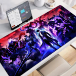 Solo Leveling Anime Hiirematt Suur M&auml;ngimiseks Libisemiskindel Hiirematt S&uuml;learvuti Kunstiline Hiirematt Tahvelarvuti M&auml;nguri Klaviatuurimatt Mini-PC M&auml;ngumatt 700x300x3mm blue