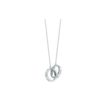 Tiffany & Co. 1837&reg; Seeria Kahekordse R&otilde;ngaga Pandla Ringi Ripatsiga Kaelakee Naiste kaelakee H&otilde;be 60013808 18