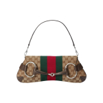 Gucci Horsebit GG L&otilde;uendist &Otilde;lakott Beež Eebenipuu Triip H&otilde;bedane Riistvara K&auml;ekott 764255-FACM2-8747 Basic Set (Bag+Dust Bag)