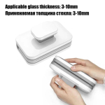 Magnetiline Akna Puhastaja 3-45mm Kahepoolne Akna P&uuml;hkija Klaasipuhastus Harja Akende Pesemiseks V&auml;ljas Kodumajapidamise Puhastusvahend Glass 3-10mm gray
