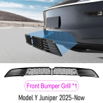 Esiv&otilde;re V&otilde;rkkatte siset&uuml;kk Tesla Model Y Juniper &Otilde;hutusavade Kate Kaitsja Auto Kaitseraua V&otilde;re Tesla Model Y Tarvikutele 2025 2026 Front Bumper Grill gray