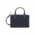 Tory Burch Ella Topelt T-logo L&otilde;ikega Plaaster &Uuml;hev&auml;rviline Lihtne Nailonist T&otilde;mblukuga Kott Ostukott &Otilde;lakott Crossbody K&auml;ekott Mini Naiste T&otilde;mblukuga Kott Merev&auml;esinine 146437-405 Shopping Bag Set(Basic Set+Shopping Bag)