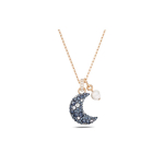 Swarovski Luna Kuukujuline Ripatsiga Kaelakee Naiste kaelakee Roosa-Kuld Sinine 5671585 Box (Random Color)