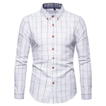 Meeste ruuduline mustriga pikkade varrukatega n&ouml;&ouml;biga s&auml;rgid Slim Fit Casual Business Formaalne kleit s&auml;rk Meeste t&ouml;&ouml;s&auml;rk meestele hingavad pehmed s&auml;rgid XL