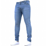 &Uuml;hev&auml;rvilised Moodsad Meeste Vabaaja P&uuml;ksid Venivad Teksad Kitsad T&ouml;&ouml;p&uuml;ksid Mehelik Pesu Slim Fit T&otilde;mblukuga Teksad Meeste R&otilde;ivad S sinine