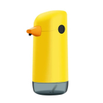 220 ml seebi dosaator Cartoon Duck Design korduvt&auml;idetav akutoitega reguleeritav hoiuruum ABS automaatse induktsiooniga k&auml;tepuhastusvahendi dosaator k&ouml;&ouml;gi jaoks kollane