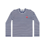 Comme des Gar&ccedil;ons PLAY COMME des GARCONS PLAY SPACE INVADERS Pikkade varrukatega Triibuline Punane Embleem 'Tumesinine' Meeste AZ-T324-051 L gray
