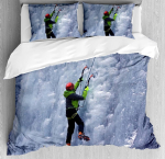 Kivironimise Tekikott Pehme Mikrokiud Fitness Voodipesu 3D T&otilde;mblukuga Tekikoti Komplekt Ja 1/2 Padjap&uuml;&uuml;ri 75*50cm 100x135cm-2pcs