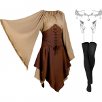 P&auml;kapikukleit Cosplay kost&uuml;&uuml;m naistele Fantaasia lavastusriietus Anime konventsiooni peokleit Halloweeni kost&uuml;&uuml;m S&Other