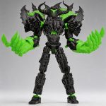 8-tollise T13 Titan Demon Mecha tegevuskuju 3D-prinditud mitme liigendiga liigutatav robotimudel 5 v&auml;rvi m&auml;ngus&otilde;pradele ja Halloweeni kaunistuseks