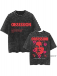 Obsession &otilde;udusfilm suur T-s&auml;rk 100% puuvill vintage pestud T-s&auml;rk meestele naistele hiphop streetwear OBS5 S
