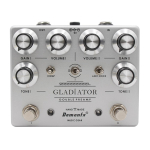 Demonfx GLADIATOR DOUBLE PREAMP Dumble Preamp Overdrive Efektipedaal / gray