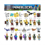 32 TK Minecraft Steve K&uuml;laelanikud Loomad MiniKujud M&auml;nguasjad