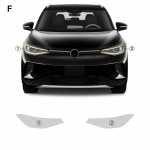 Eral&otilde;igatud v&auml;rvikaitsekile Volkswagen ID.4 2021-2024 jaoks 8,5 mil TPU L&auml;bipaistev Bra Esitulede kaitse One Size must