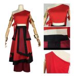 Anime film Avatar: Viimane &otilde;hukujundaja Katara Kleit Cosplay Kost&uuml;&uuml;m Avatar Aang &Uuml;likonna Komplekt Naine Mees Riided Halloweeni Kost&uuml;&uuml;m XXXL black
