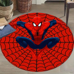 1 tk Marvel Spider-Man &uuml;mmargune vaip - libisemiskindel, masinpestav pol&uuml;estervaip elutoa ja magamistoa kaunistamiseks - t&auml;iuslik j&otilde;ulu- v&otilde;i Bi 120cm/47.2in