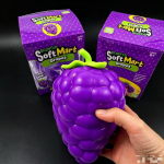 Jumbo Greipvilja Squirshy M&auml;nguasi T&otilde;usev Venitatav Ventileerimispall Pigistatav &Auml;revusevastane Sensoorne Fidget M&auml;nguasi T&auml;iskasvanutele Kingitused purple