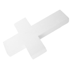 Vahtrist Rist Pol&uuml;st&uuml;reen Viimistlemata Sile Pind Ideaalne DIY Maalimiseks P&uuml;ha Kommuunioni Peo Kaunistused Lillekimbud 30X15X5CM white