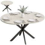 Pikendatav s&ouml;&ouml;gilaud 4&ndash;6 inimesele, k&ouml;&ouml;gilaud t&ouml;&ouml;stusliku v&auml;limusega &auml;mblikujalaga, hall 135 x 100 x 75 cm hall