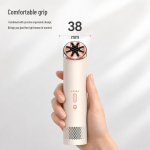 2026 Kiire vaikne jahutav k&auml;eshoitav ventilaator: 5-k&auml;iguline, USB-laetav, kaasaskantav minidisain 40x40x200 mm beige