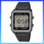 CASIO Collection Digitaalkell W-221H-1AJF Meeste Must Retro Keskmise suurusega korpus, Stopperi disainistiil Sobiv must