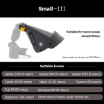 M&otilde;&otilde;tur Universaalne V&auml;lklamp Pehme Kasti Difuusor Peegeldaja Speedlight Snoot Makroobjektiivi Pildistamiseks Kaamera V&auml;lklambi Valgus Tarvikud Small-3 gray