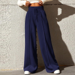 Laia s&auml;&auml;rega p&uuml;ksid naiste fliisvoodriga dressip&uuml;ksid, sirged p&uuml;ksid p&otilde;hjaga All-Math Plain Fitness Joggers p&uuml;ksid Travel Basic XL black