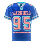 2026 New Zealand Warriors NRL p&otilde;lisrahvaste v&auml;ljaanne t&auml;iskasvanute treeningvormi komplekt l&uuml;hikeste varrukatega ragbi treeningriided XXL blue