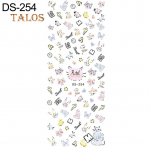 DIY k&uuml;&uuml;nemanik&uuml;&uuml;r Kleepsud Lillede ja sulgede, liblikate ja t&auml;htede mustriga k&uuml;&uuml;nekunsti t&ouml;&ouml;riistad