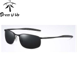 DRESS U UP polariseeritud p&auml;ikeseprillid meestele, kvaliteetsed kingituseks autojuhtimiseks Black&black