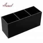 3 pesaga kosmeetika pintsli hoiu&uuml;mbris akr&uuml;&uuml;list meigit&ouml;&ouml;riistade hoidja karp valge