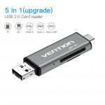 Ventioni mikro-SD-kaardilugeja adapter C-t&uuml;&uuml;pi Micro USB3.0 SD-kaardi adapter MacBooki s&uuml;learvuti jaoks Upgrade USB 2.0 hall v&auml;rv