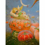 Teemanttikandid Pumpkin Elf 5D DIY Teemantmaal Ristpistes Rhinestone Mosaiic Decor 20X30CM