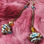Les Tr&eacute;sors De Lily [B6470] &ndash;  5 meelt  Designer Loops Blue/Amber sinine