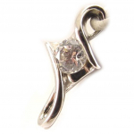 Les Tr&eacute;sors De Lily [C4661] - Pendentif Argent 'C&acirc;lin' Blanc valge