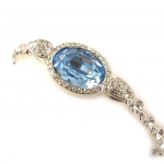 Les Tr&eacute;sors De Lily [D3747] - Bracelet Cr&eacute;ateur 'Indomptable Sissi' Turquoise sinine