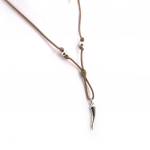 Les Tr&eacute;sors De Lily [J6959] - Collier 'Kilimanjaro' marron argent&eacute; pruun