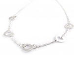 Les Tr&eacute;sors De Lily [K1051] - Collier Argent 'Love' h&otilde;be
