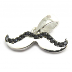Les Tr&eacute;sors De Lily [N2953] &ndash; h&otilde;bedane ripats  Moustache  must h&otilde;be h&otilde;be