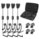 Lixada Fishing Swinger Set Carp Fishing Bite Indicator Swinger Digital Fishing Alarm LED Bite Swinger Set black