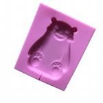 Suur valge karu silikoonist pulgakommi vorm silikoonist j&auml;&auml;tisevorm laste omatehtud j&auml;&auml;tisevorm roosa