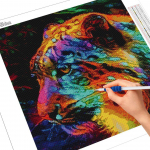 5D DIY Teemantmaaling Leopard Ristpiste Teemanttikandid Loomade k&auml;sit&ouml;&ouml; komplekt Kodukaunistuse kingitus Full Round 30x30CM