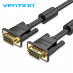 Vention VGA kaabel VGA isasest isaseni kaabel 1080P 15 kontaktiga 1M-10M punutud varjestusjuhe monitori projektori arvutikaabli VGA jaoks 3+6 1m must
