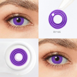 Sharingan Rinnegan Halloweeni kontaktl&auml;&auml;tsed 22 mm Sclera objektiivid Cosplay silmakontaktid 14 mm hullud l&auml;&auml;tsed animetarvikute jaoks 14MM lilla