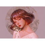 T&auml;ielik &uuml;mmargune multikas, t&uuml;druku portree, teemanttikandid, 5D teemantmaaling, mosaiik, kodukaunistuse kingitus Full Round 20x30CM