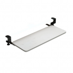 Klambriga klaviatuurialusel laua all. V&auml;ljat&otilde;mmatav platvorm Reguleeritava k&otilde;rgusega klaviatuurisahtel 20,5 x 9,8 valge