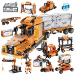 Cada 634tk City Port Truck Engineering Car 10 IN 1 ehitusplokid City Technical Induction Bricks M&auml;nguasjad lastele Without box
