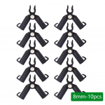 10 tk. Taimetugi Ronimine viinapuust kinnitusklamber Markiisi samba tarvikud Taimeterasest toruklamber Aiatugi 8mm