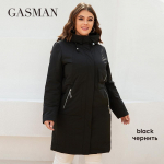 GASMAN naiste jope kevad 2022 pikk Fashion Woman mantel kapuutsiga v&ouml;&ouml;kohaga vabaaja Outwear Brand Kvaliteetne naiste parkas 8293 L must